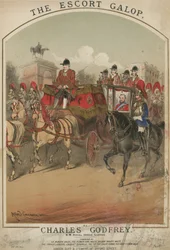 Musikalische Partitur für The Escort Galop von Charles Godfrey