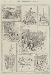 Skizzen beim Wimbledon Rifle Meeting