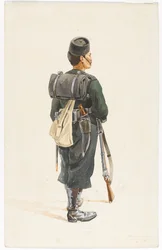 Schütze des 4. Gurkha-Regiments in Marschordnung, 1890