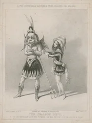 Alfred Crowquills Skizzen vom Julliens Maskenball: Der eifersüchtige Teufel