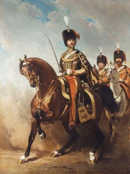 Porträt von General Fleury zu Pferd