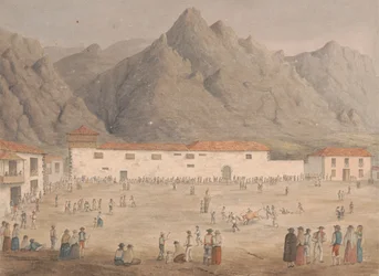 Platz im Dorf Los Silos, Teneriffa