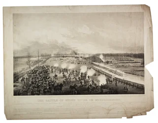 Die Schlacht um Stone River oder Murfreesboro, 1863