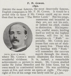 Frederic Hymen Cowen, britischer Pianist, Dirigent und Komponist (s/w Foto)