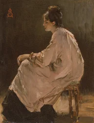 Sitzendes Mädchen