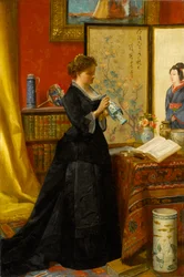 Der Porzellansammler, 1868