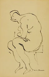 Sitzender Akt