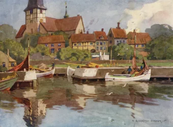 Dänemark: Bornholm, Hafen von Rønne