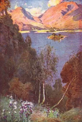 Lake District: Ein Blick auf Grasmere, Abendsonne