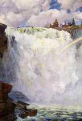 Der Tännforsen-Wasserfall, Are