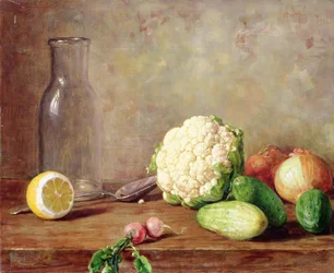 Stillleben mit Blumenkohl, 1916