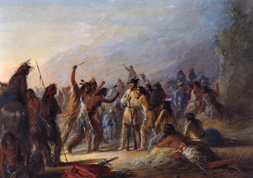 Angriff der Crow-Indianer