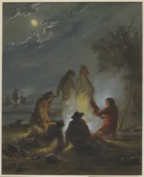Lagerfeuer, Zubereitung des Abendessens