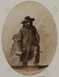 Paris, Bohemien, angehender Scheffer oder Delacroix