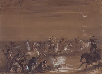 Panik bei den Blackfeet, ca. 1837