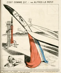 Cover von "Le Grelot", Nummer 142, Satirisch in Farben