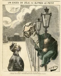 Illustration von Alfred Le Petity für das Cover von Le Grelot