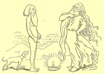Illustration von Alfred Le Petit (1841-1909) in Gros-Jean und seine Kur