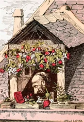 Karikatur des Schriftstellers Jules Simon (1814-1896), Autor von 