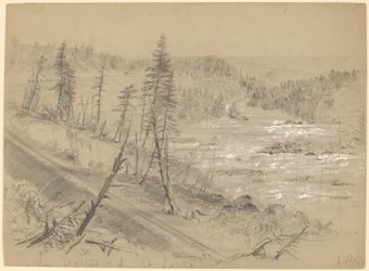 Eisenbahn an den Dalles des St. Louis