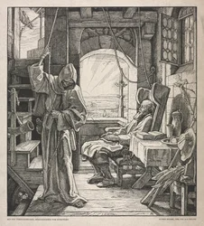 Totentanz: Der Tod als Freund, 1850.