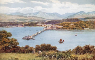 Bangor, von Anglesey aus