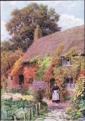 Omas Cottage, Henley Common, in der Nähe von Midhurst, Sussex, aus Die Cottages und das Dorfleben im ländlichen England, veröffentlicht von Dent & Sons Limited