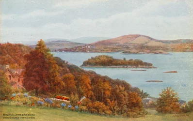 Holme Island und Arnside, von Grange-over-Sands