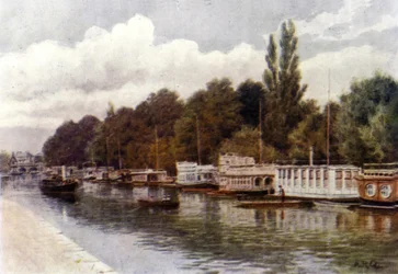 Hausboote an der Folly Bridge, Oxford