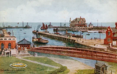 Schwenkbrücke und Hafen, Lowestoft