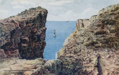 Der Leuchtturm, von Beachy Head, Eastbourne