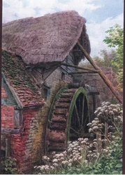 Das Mühlrad, Elmley Castle, Worcester, aus The Cottages and the Village Life of Rural England, veröffentlicht von Dent & Sons Limited