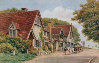 Tudor-Häuser in Rottingdean