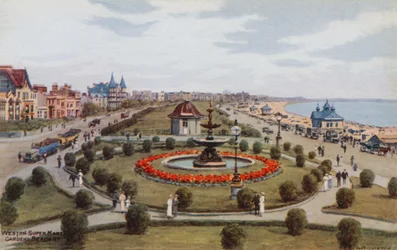 Weston-Super-Mare, Gärten, Strand