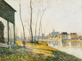 Ein Februarmorgen in Moret-sur-Loing, 1881