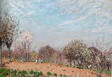 Apfelbäume in Blüte in Louveciennes