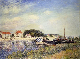 Ufer des Loing in Saint-Mammes, 1885