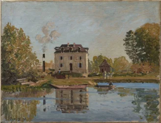 Fabrik am Ufer der Seine, Bougival