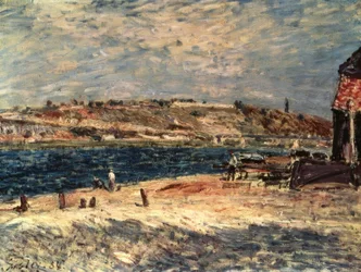 Flussufer in Saint-Mammes