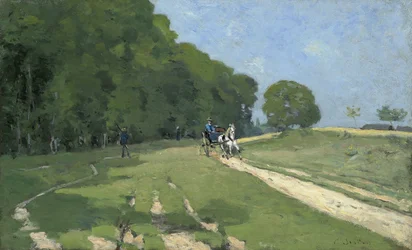 Weg in der Nähe des Parc de Courances