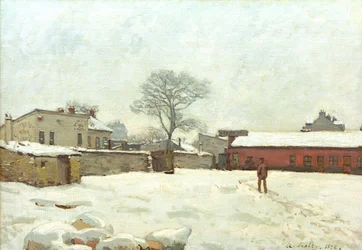 Unter dem Schnee, Bauernhof in Marly-le-Roi