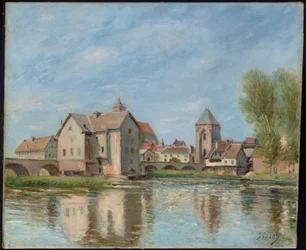 Die Brücke und Mühlen von Moret sur Loing