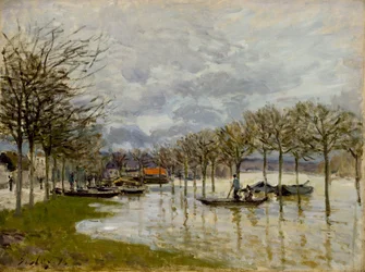 Die Flut auf dem Weg nach Saint-Germain, 1876