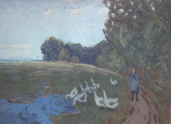 Das Gänsemädchen, ca. 1895