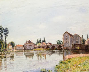 Der Loing unterhalb der Pont de Moret, 1892