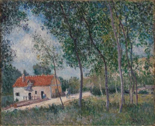 Die Straße von Moret nach Saint-Mammès, 1883-85
