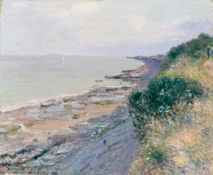 Die Klippe bei Penarth, Abend, Ebbe, 1897