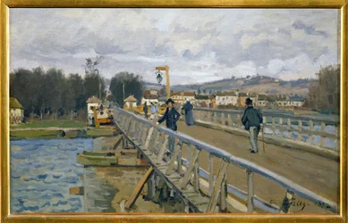 Die Fußgängerbrücke in Argenteuil