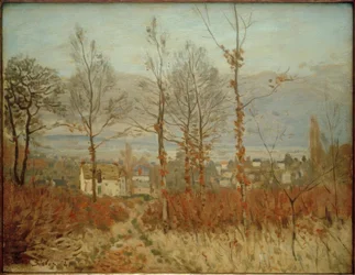 Vue de Louveciennes en automne