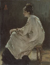 Sitzendes Mädchen, 1843-1906